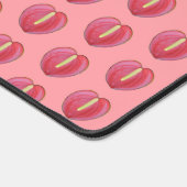 Red Anthurium Blume Nahtloses Muster auf Schreibti Schreibtischunterlage (Ecke)