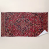 Red Antique Carpet Strandtuch (Vorderseite)