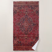 Red Antique Carpet Strandtuch (Vorderseite)