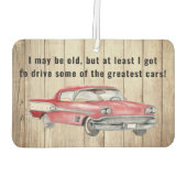 Red Antique Pontiac - Fahren Sie ein paar große Au Autolufterfrischer (Rückseite)