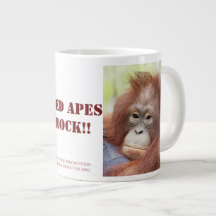 Red Apes Rock - Doctor Ann Orangutan Jumbo-Tasse