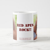 Red Apes Rock - Doctor Ann Orangutan Jumbo-Tasse (Vorderseite)