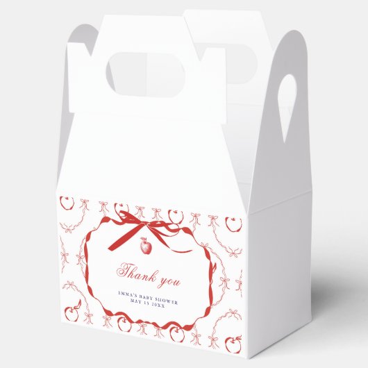 Red Apfel Duwer Gevor Box Geschenkschachtel (Geöffnet)