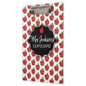 Red Apfel Lehrer danke Ihnen Ruhestand Kinderzimme Klemmbrett (Links)