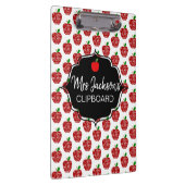 Red Apfel Lehrer danke Ihnen Ruhestand Kinderzimme Klemmbrett (Rechts)