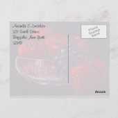 Red Äpfel noch Life Oil Malerei Danke Postkarte (Rückseite)