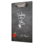 Red Apfelschalkboard-Skript für Lehrer lustiges Zi Klemmbrett (Links)