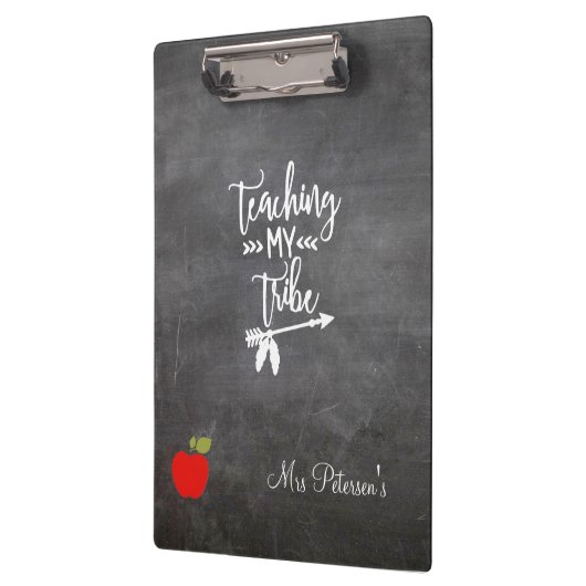 Red Apfelschalkboard-Skript für Lehrer lustiges Zi Klemmbrett (Links)