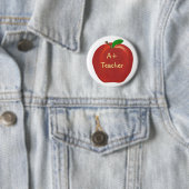 Red Apple, A+ Teacher Button auf Schaltflächen (Beispiel)