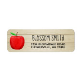 Red Apple Address Labels (Vorne)