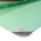 Red Apple and Tape Nutritionist Health Coach Foto Poster (Ecke)