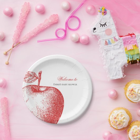 Red Apple Baby Dusche Teller (Party)