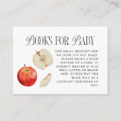 Red Apple Baby Showbuchanfrage Begleitkarte (Vorderseite)