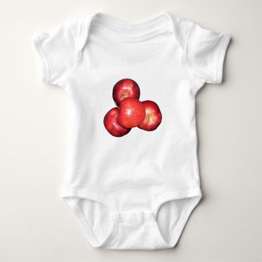 Red Apple Baby Strampler (Vorderseite)