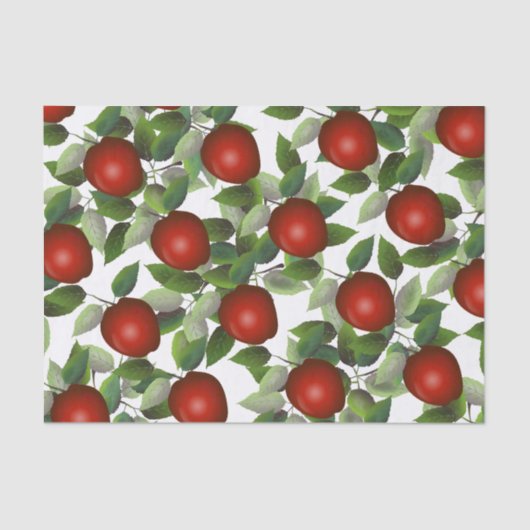 Red Apple Botanical Seidenpapier (Vorderseite)
