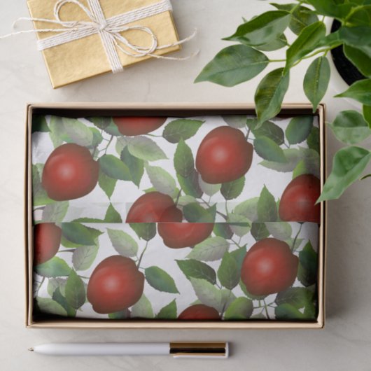 Red Apple Botanical Seidenpapier (Geschenk)
