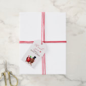 Red Apple Brautparty danke Geschenkanhänger (Mit Garn)