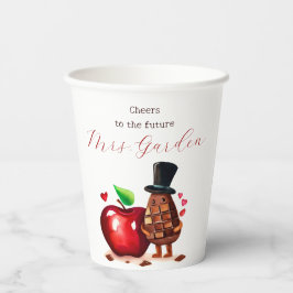 Red Apple Brautparty Pappbecher