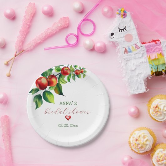 Red Apple Brautparty Pappteller (Party)