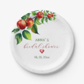 Red Apple Brautparty Pappteller (Vorderseite)