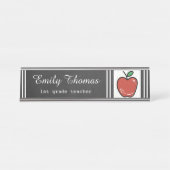 Red Apple Class Teacher Schreibtischnamensplakette (Vorderseite )