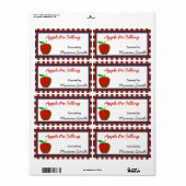 Red Apple Custom Canning Labels (Vorne)