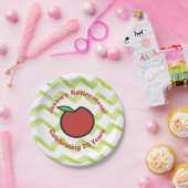 Red Apple Custom Paper Plate für Lehrer Rente Pappteller (Party)