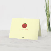 Red Apple, Danke, Lehrerkarten Dankeskarte (Rückseite)