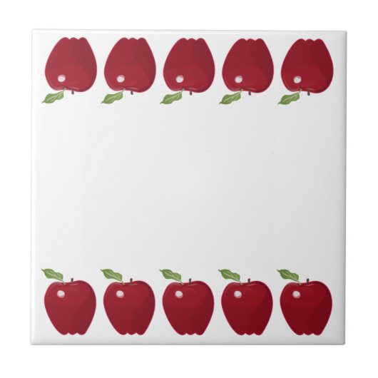 Red Apple Design Fliese (Vorderseite)