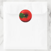 Red Apple Design Runder Aufkleber (Tasche)