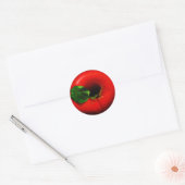 Red Apple Design Runder Aufkleber (Umschlag)