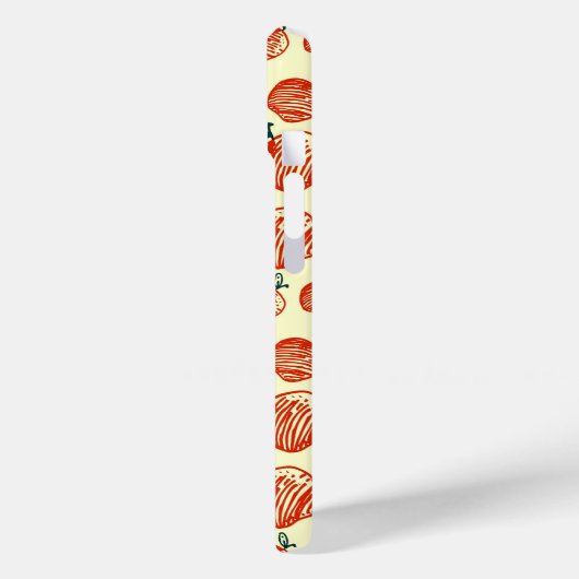 Red Apple Doodle Muster Case-Mate iPhone Hülle (Rückseite / Links)