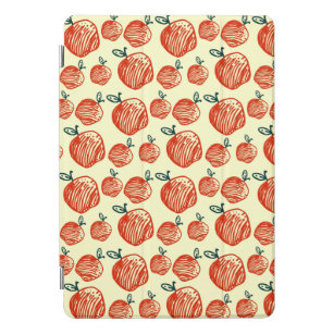 Red Apple Doodle Muster iPad Pro Cover