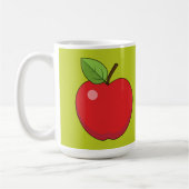 Red Apple | Eigenname hinzufügen Kaffeetasse (Links)