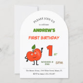 Red apple einladung (Vorderseite)