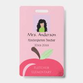 Red Apple Foto ID Abzeichen Ausweis (Vorderseite)