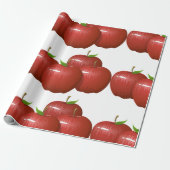 Red Apple Frucht Food Pattern Geschenkpapier (Ungerollt)