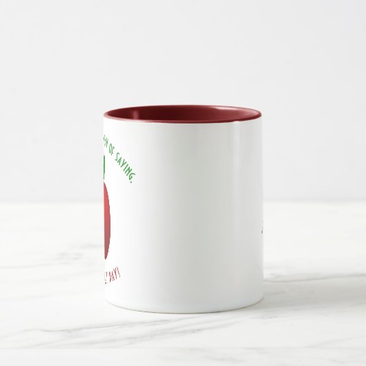 Red Apple Fruit Coffee Tasse (Zentrum)