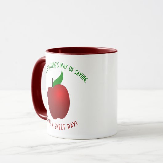 Red Apple Fruit Coffee Tasse (Vorderseite Links)
