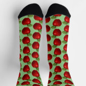 Red Apple Fruit Crazy Socks Socken (Oben)