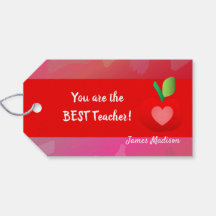 Red Apple Geschenkmarke für Lehrer