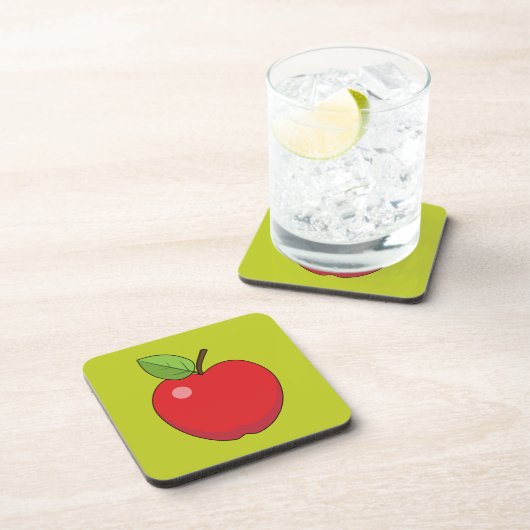 Red Apple Getränkeuntersetzer (Rechte Seite)