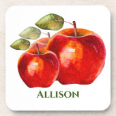 Red Apple Getränkeuntersetzer (Vorderseite)