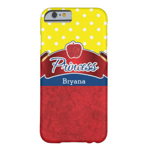 Red Apple Glitzer Princess Blue Yellow Phone Case