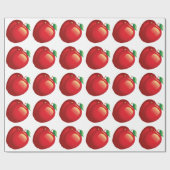 RED APPLE Glossage Wrapping Paper Geschenkpapier (Flach)