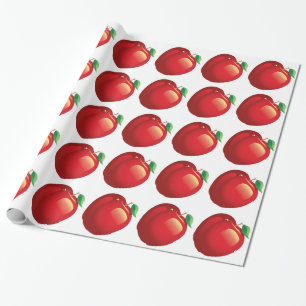 RED APPLE Glossage Wrapping Paper Geschenkpapier