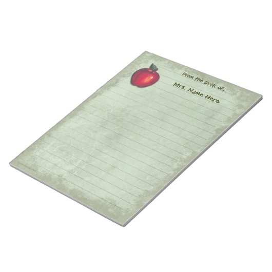 Red Apple Green Linde Notizblock (angewinkelt)