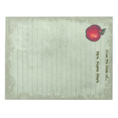 Red Apple Green Linde Notizblock (Vorderseite)