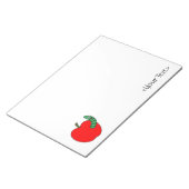 Red Apple Green Wurm Notizblock (angewinkelt)