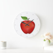 Red Apple Große Wanduhr (Zuhause)